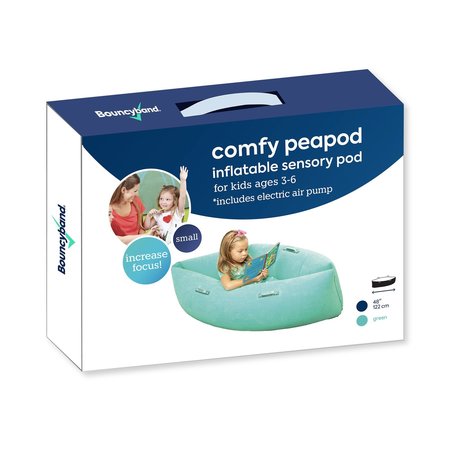 BOUNCYBANDS Comfy Peapod Inflatable Sensory Pod, 48in, Ages 3-6, Green PD48GR